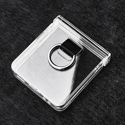 Ốp lưng chống sốc trong suốt kèm iring cho Samsung Galaxy Z Flip 7 5G hiệu Likgus Cover Ring (chất liệu cao cấp, thiết kế iring chống rơi rớt) - hàng nhập khẩu