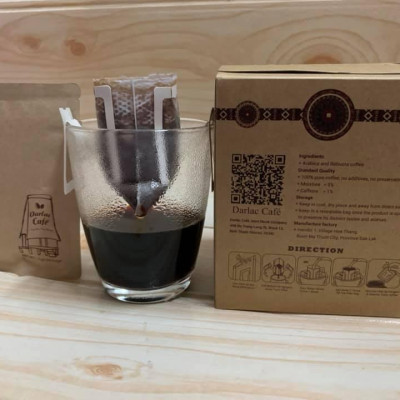 Cà phê túi lọc hiệu Darlac Café Hộp 150g (10 túi )