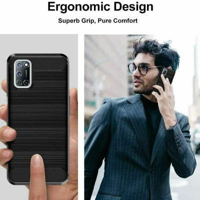 Ốp lưng chống sốc vân kim loại cho Oppo A93 5G hiệu Likgus (bảo vệ toàn diện, chống va đập) - hàng nhập khẩu