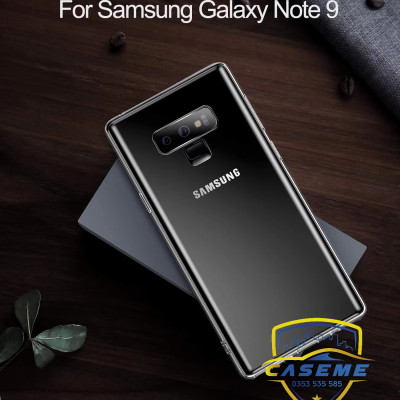 Ốp lưng dành cho Samsung Galaxy Note 9 silicon TPU dẻo trong suốt dày dặn chống sốc, chống xước cao cấp - Hàng chính hãng