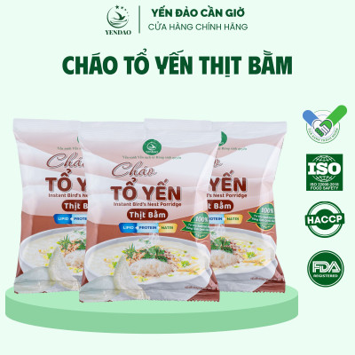 Yến Đảo - Thùng 30 Gói Cháo Yến Thịt Bằm Chất Lượng Giàu Dinh Dưỡng Tiện Lợi Cho Gia Đình