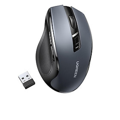 Chuột Không Dây UGREEN 15508 Dark Gray (Bluetooth + Wireless 2.4GHZ) - Hàng chính hãng