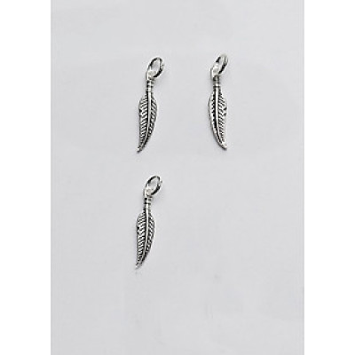 Combo 3 cái charm bạc lông vũ treo - Ngọc Quý Gemstones