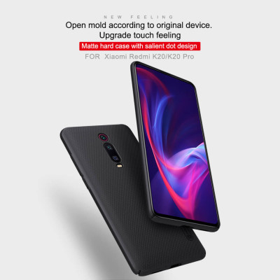 Ốp Lưng Sần Chống Sốc Cho Xiaomi Redmi K20 / K20 Pro hiệu Nillkin (Đính kèm giá đỡ hoặc miếng dán từ tính) - Hàng Chính Hãng