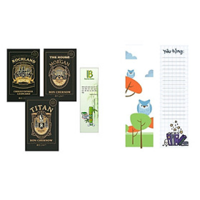 Combo 3 Cuốn Về Những Gia Tộc Nổi Tiếng Nhất Nước Mỹ: Gia Tộc Morgan + Titan - Gia tộc Rockefeller + Kochland - Đế Chế Koch - Tặng kèm bookmark Bamboo Books