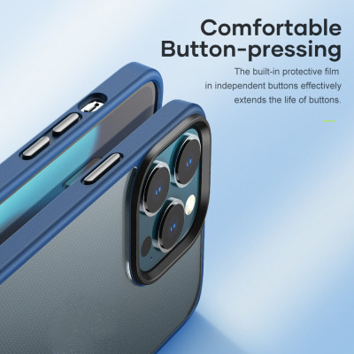 Ốp lưng chống sốc viền cao su cho iPhone 13 Pro Max (6.7 inch) thiết kế mặt lưng trong suốt Hiệu Rock hybrid Protective Case (độ đàn hồi cao, bảo vệ toàn diện, tản nhiệt tốt) - hàng nhập khẩu