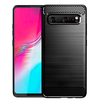 Ốp lưng chống sốc Vân Sợi Carbon cho Samsung Galaxy S10 5G - Hàng chính hãng