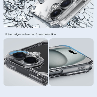 Ốp lưng dành cho iPhone 16 Pro Max, iPhone 16 Pro, iPhone 16 Plus, iPhone 16 hiệu NILLKIN Nature TPU Pro trong suốt chống sốc cao cấp - Hàng chính hãng.
