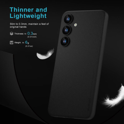 Ốp lưng nhám chống sốc siêu mỏng 0.3mm cho Samsung Galaxy S24 Plus hiệu Memumi có gờ bảo vệ camera - Hàng nhập khẩu