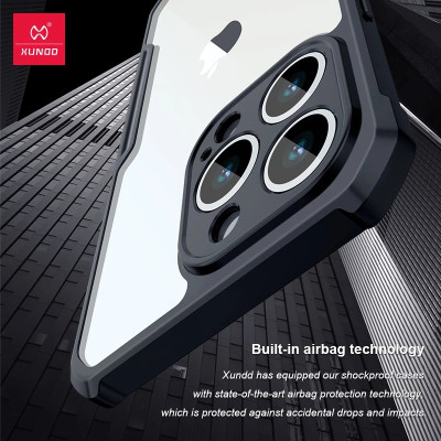 Ốp lưng dành cho iPhone 13 Pro Max trong suốt chống sốc XUNDD, chống va đập, bảo vệ camera, siêu bền bỉ - Hàng nhập khẩu