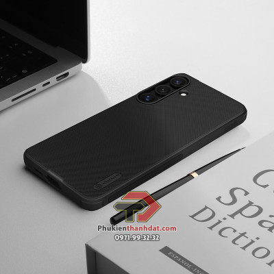 Ốp lưng chống sốc cho SamSung Galaxy S24 FE Nillkin dạng sần chống bám vân tay - Hàng nhập khẩu