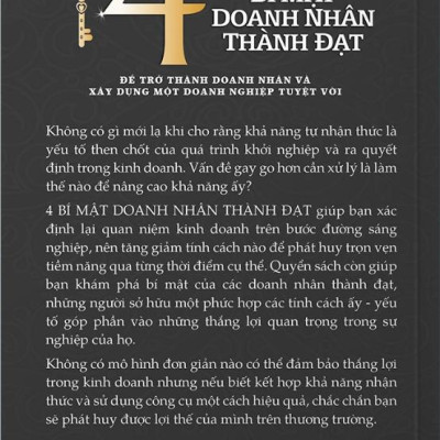 4 Bí Mật Doanh Nhân Thành Đạt