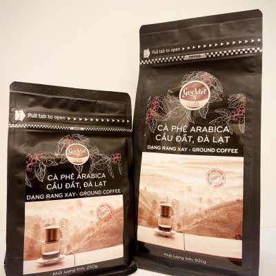 Cà phê Arabica cầu đất, Đà lạt- 100% cà phê nguyên chất dạng rang xay 250 g