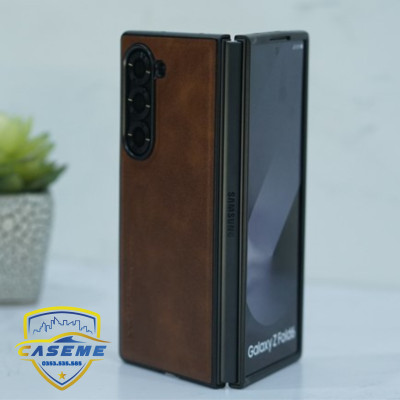Ốp lưng da dành cho Samsung Galaxy Z Fold5/Z Fold6/Z Fold 7 hàng chính hãng X-Level cao cấp - Hàng Chính Hãng