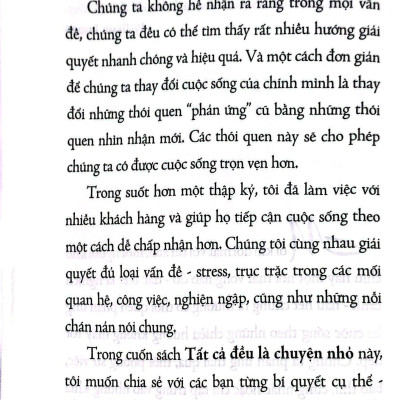 Tất Cả Đều Là Chuyện Nhỏ (Khổ Lớn) (Tái Bản 2021)
