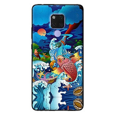 Ốp in cho Huawei Mate 20 Mưa Cá Chép - Hàng chính hãng
