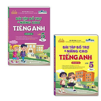 Sách - Global Success - Bài Tập Bổ Trợ Và Nâng Cao Tiếng Anh Lớp 5 - Có Đáp Án - Combo 2 Tập - Minh Thắng