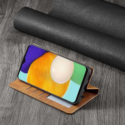 Bao da bò non dạng ví dành cho Samsung Galaxy A35 Hãng Forwenw Có ngăn cài thẻ, ví đựng tiền tiện lợi - Hàng chính hãng