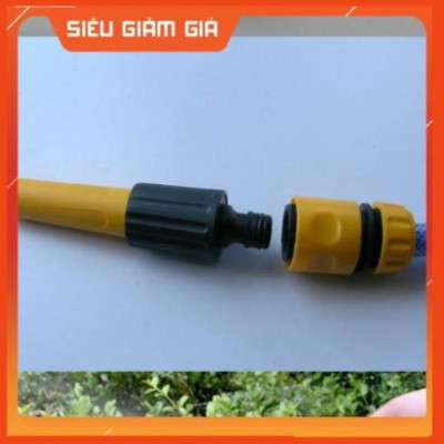 Bộ dây vòi xịt nước rửa xe, tưới cây . tăng áp 3 lần, loại 20m 206622-5 cút sập, nối đen