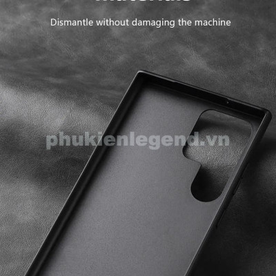 Ốp lưng da cao cấp cho SamSung Galaxy  S25 Ultra ,  S24 Ultra , S23 Ultra chính hãng X-level viền mềm, chống bám vân tay - Hàng chính hãng
