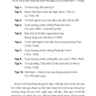 Hỏi Đáp Lịch Sử Việt Nam, Tập 6: Từ Xô Viết Nghệ Tĩnh Đến Cách Mạng Tháng 8 (1930 - 1945)