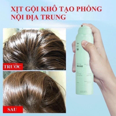 Phụ kiện nhà tắm _Dầu gội đầu khô dạng xịt cấp tốc chai 150ml  , không cần dùng nước  , không bết dính , không dầu , giúp tóc bồng bềnh ,mềm mượt hương thơm dịu nhẹ , phù hợp với người bận rộn , nhỏ gọn dễ mang theo mọi nơi 