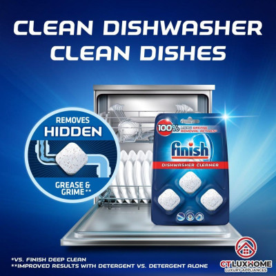 Viên vệ sinh máy rửa bát Finish vỉ 3 viên - Chính hãng 