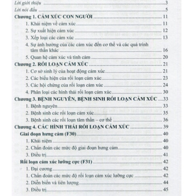 Sách - Các rối loạn cảm xúc 2024 (Y)