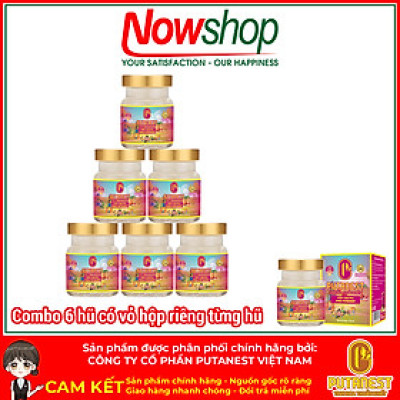 Yến chưng Kids PUTANEST hộp quà tặng cao cấp 12 hũ 70ml tăng đề kháng ăn ngủ ngon bé khỏe mạnh
