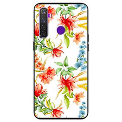Ốp lưng in cho Realme 5 Pro/ Realme Q Mẫu Cành Hoa Lan Đỏ