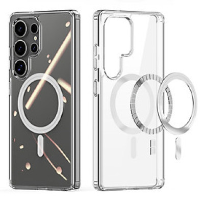 Ốp Lưng Trong Suốt Chống Ố Vàng Sạc Từ Tính Dành Cho Samsung Galaxy S25 Ultra/ S25 Plus/ S25 DUX DUCIS Clin Mag Series_ Hàng Chính Hãng