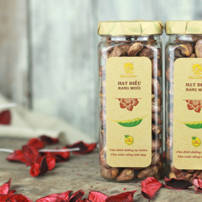 Hạt Điều Rang Muối Vỏ Lụa Hải Long (250g)