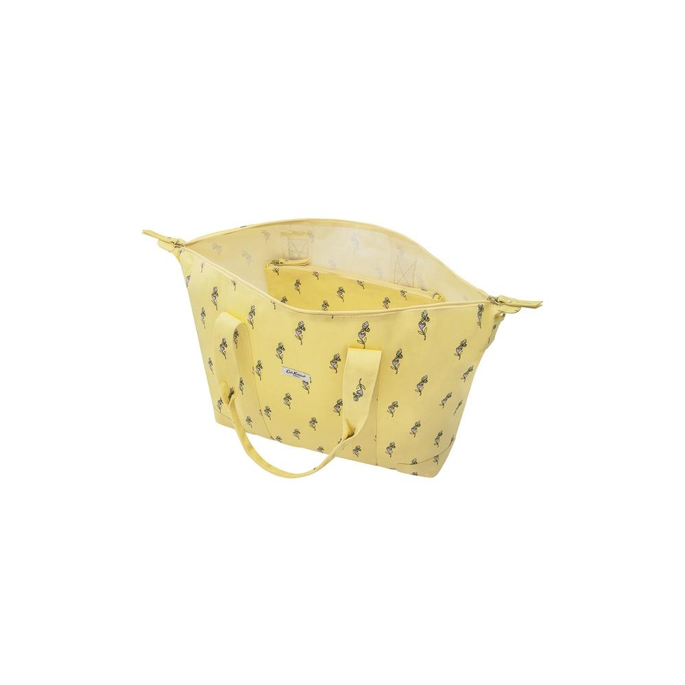 Cath Kidston - Túi du lịch xếp gọn/Foldaway Overnight Bag - Bee & Heart - Yellow -1047400