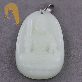 [Tuổi Dậu] Mặt Dây Chuyền Phật Bất Động Minh Vương Đá Dạ Quang 3.6cm - Mặt Size Nhỏ - Tặng Kèm Móc Inox - Phong Thủy 868 - May Mắn - Bình An