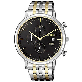 Đồng Hồ Nam Citizen Dây Thép Không Gỉ AN3614-54E - Mặt Đen