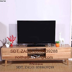 Kệ tivi gỗ sồi mỹ commo kích thước dài 1m6