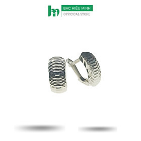 Bông Tai Khuyên Tai Bạc 925  Phay Máy BẠC HIỂU MINH HT355