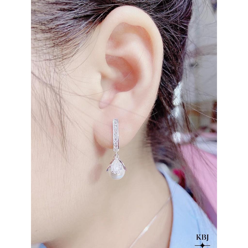 Bông tai bạc thời trang tua sao chất liệu bằng bạc Ý xi kim SA0800