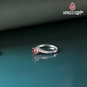 Nhẫn bạc đính đá Hạt 5mm Ni17 - Ngọc Quý Gemstones