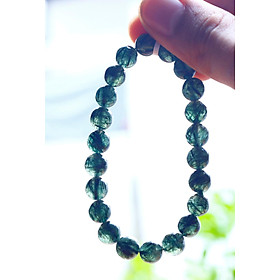 Vòng tay đá thạch anh tóc xanh mệnh hỏa, mộc - Ngọc Quý Gemstones