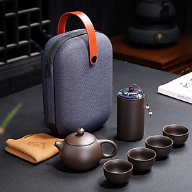 Bộ bình trà có túi đựng đi du lịch tiện lợi