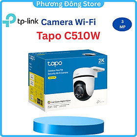 Camera WiFi TP-Link Ngoài trời Tapo C510W / C520WS - Độ phân giải 2K, Quay Quét 360 Độ, Chống Nước, Báo động âm thanh - HÀNG CHÍNH HÃNG