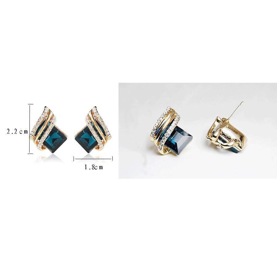Khuyên tai hàn quốc Rhinestone ( PK09)