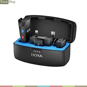 BOYAMIC - Micro Cài Áo Không Dây 2,4 GHz Có Chức Năng Ghi Âm Tích Hợp, Bộ Nhớ 8GB Dành Cho Điện Thoại, Máy Ảnh, Máy Tính - Hàng chính hãng
