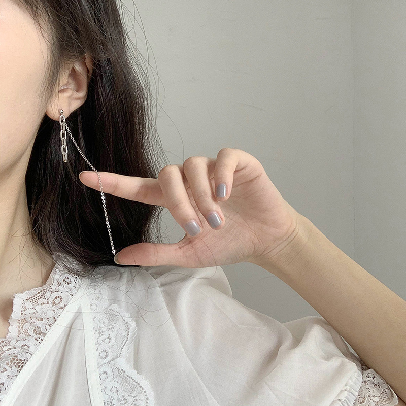 Đôi bông tai thả xích dáng dài quyến rũ sành điệu