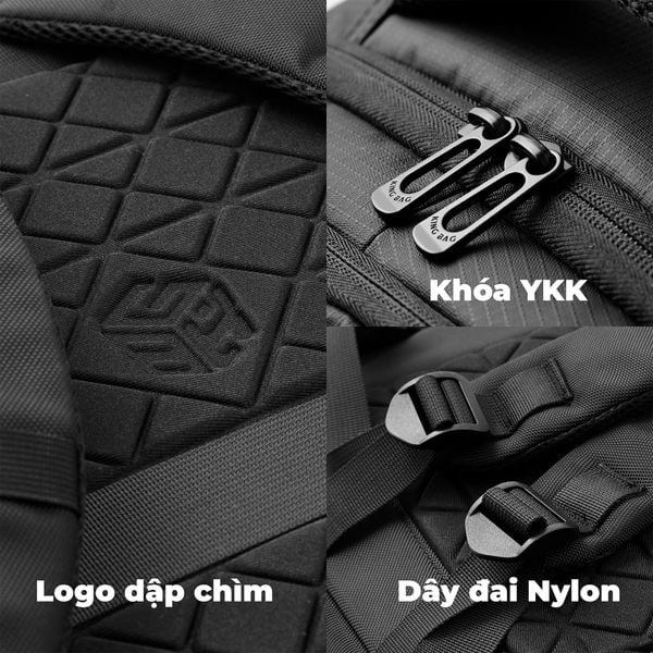 Balo Laptop 15.6 inch KINGBAG POROS - Hàng Chính Hãng