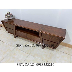 Kệ tivi chữ V gỗ Sồi Nga