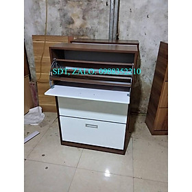 Tủ giầy 3 tầng màu trắng 24cm