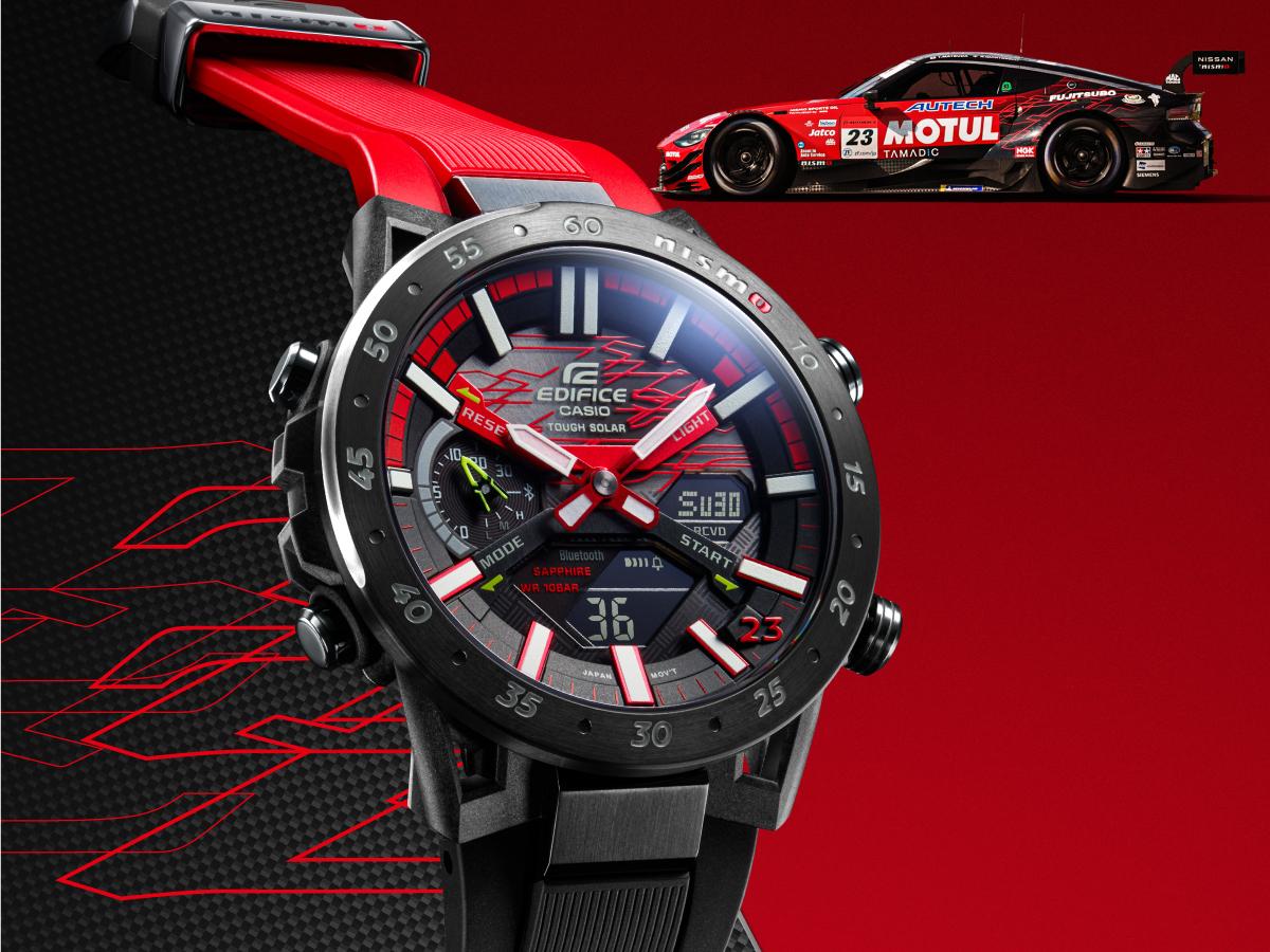 Đồng Hồ Nam Dây Nhựa Casio Edifice ECB-2000NIS-1ADR NISMO | Kính Sapphire | Bluetooth | Năng lượng mặt trời | ECB-2000NIS-1A Limited Edition