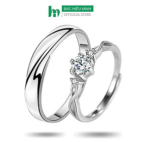 Nhẫn Đôi Bạc Nhẫn Cặp Bạc - Yêu Cuồng Nhiệt - BẠC HIỂU MINH NC625